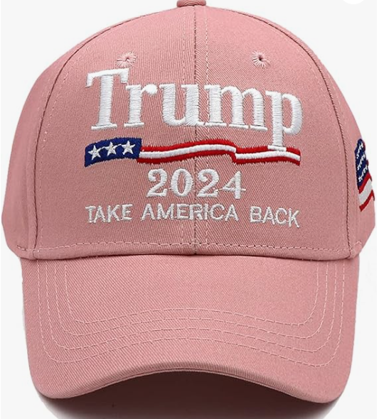 Trump 2024 Hat Keep America Great Take America Back Hat -- Pink